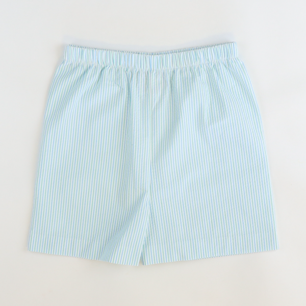 7Diamonds-Laguna Seersucker Shorts Light Blue 9″ - Signature Stag Menswear