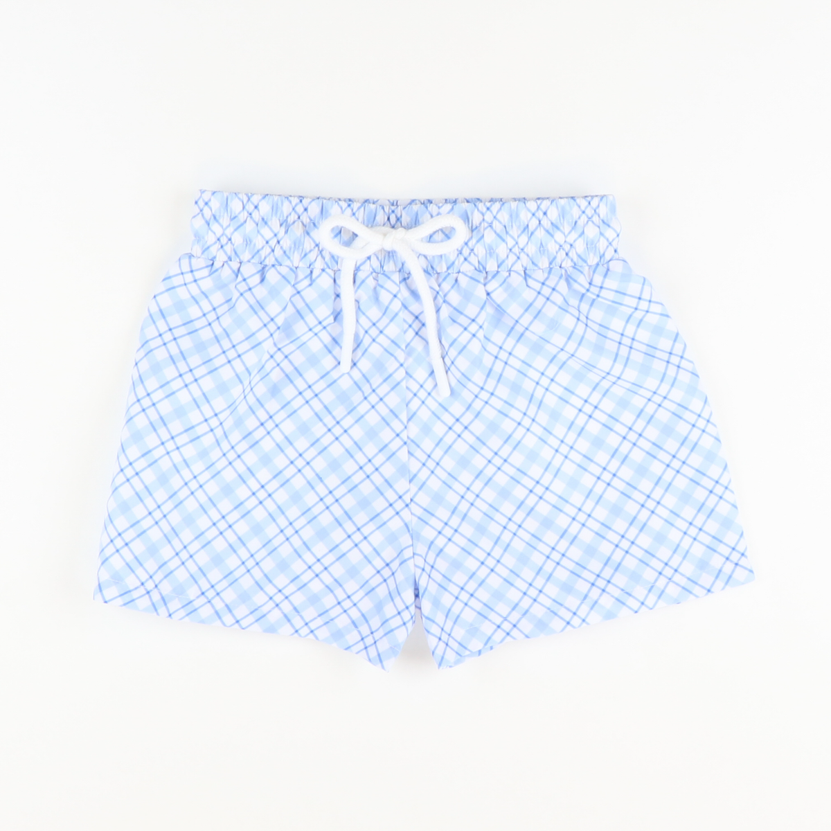 Swim Trunks - Coastal Blue Plaid