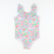 Ruffle Neck Swimsuit - Charleston Print