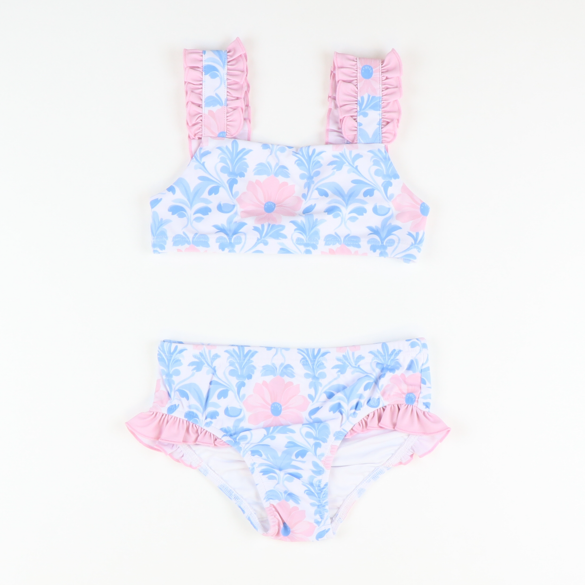 Ruffle Strap Bikini - Chinoiserie