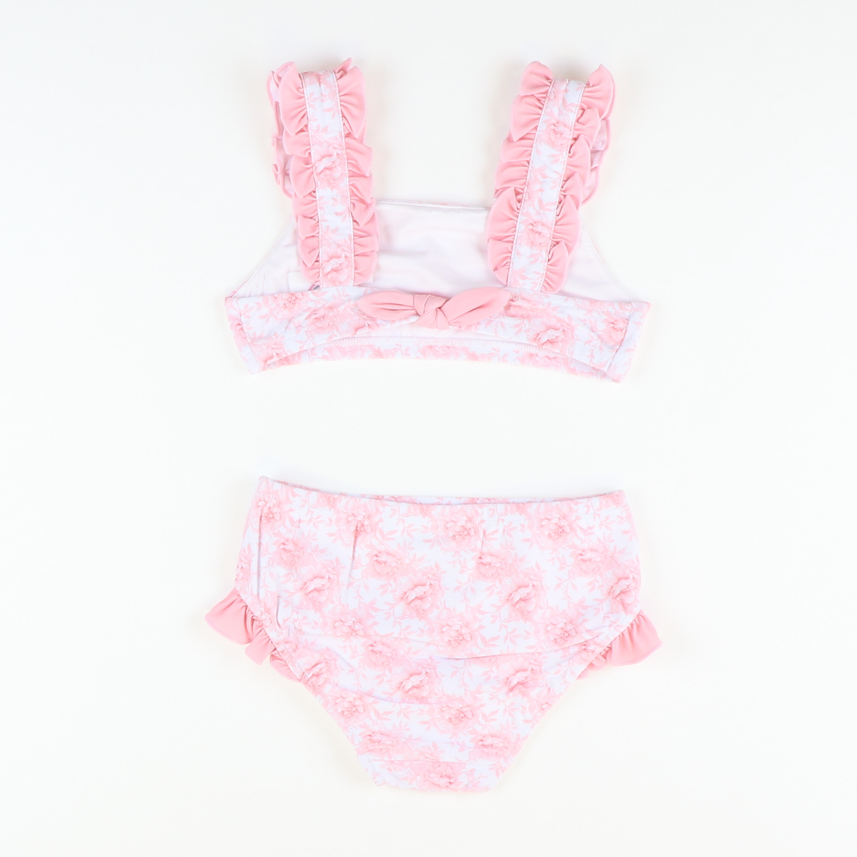 Ruffle Strap Bikini - Pink Fancy Floral