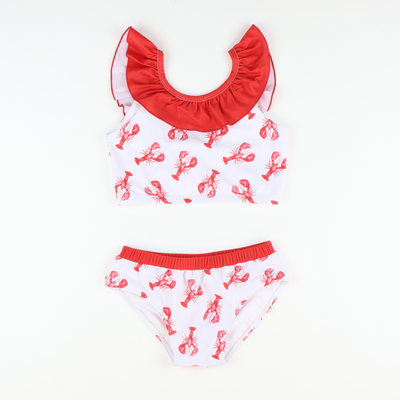 Ruffle Neck Bikini - Lobsters