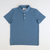 Boys Signature S/S Knit Polo - Slate Blue Solid