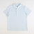 Boys Signature S/S Knit Polo - Light Blue & White Thin Stripe