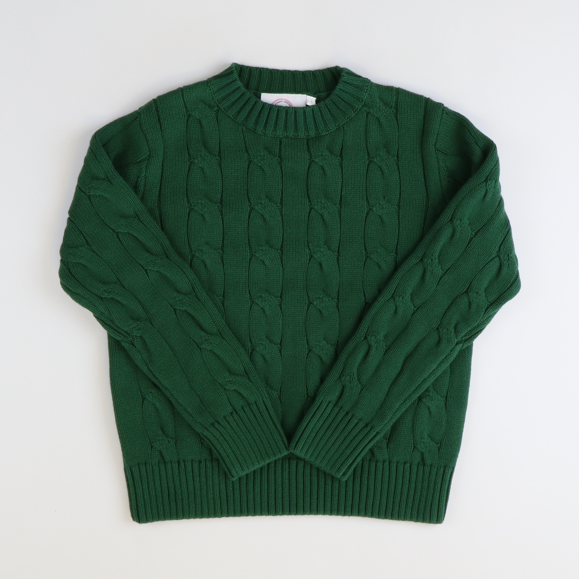 Cable Knit Sweater - Hunter Green (Unisex)