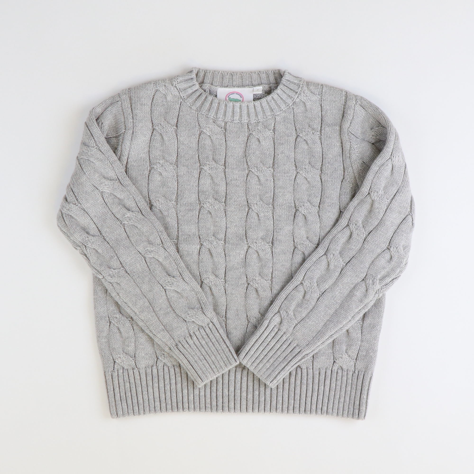 Cable Knit Sweater - Gray (Unisex)