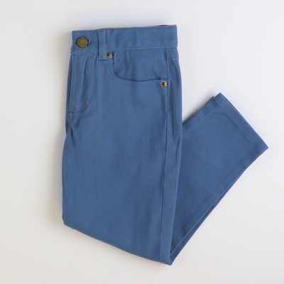 Boys Signature Twill Five Pocket Pants - Slate Blue