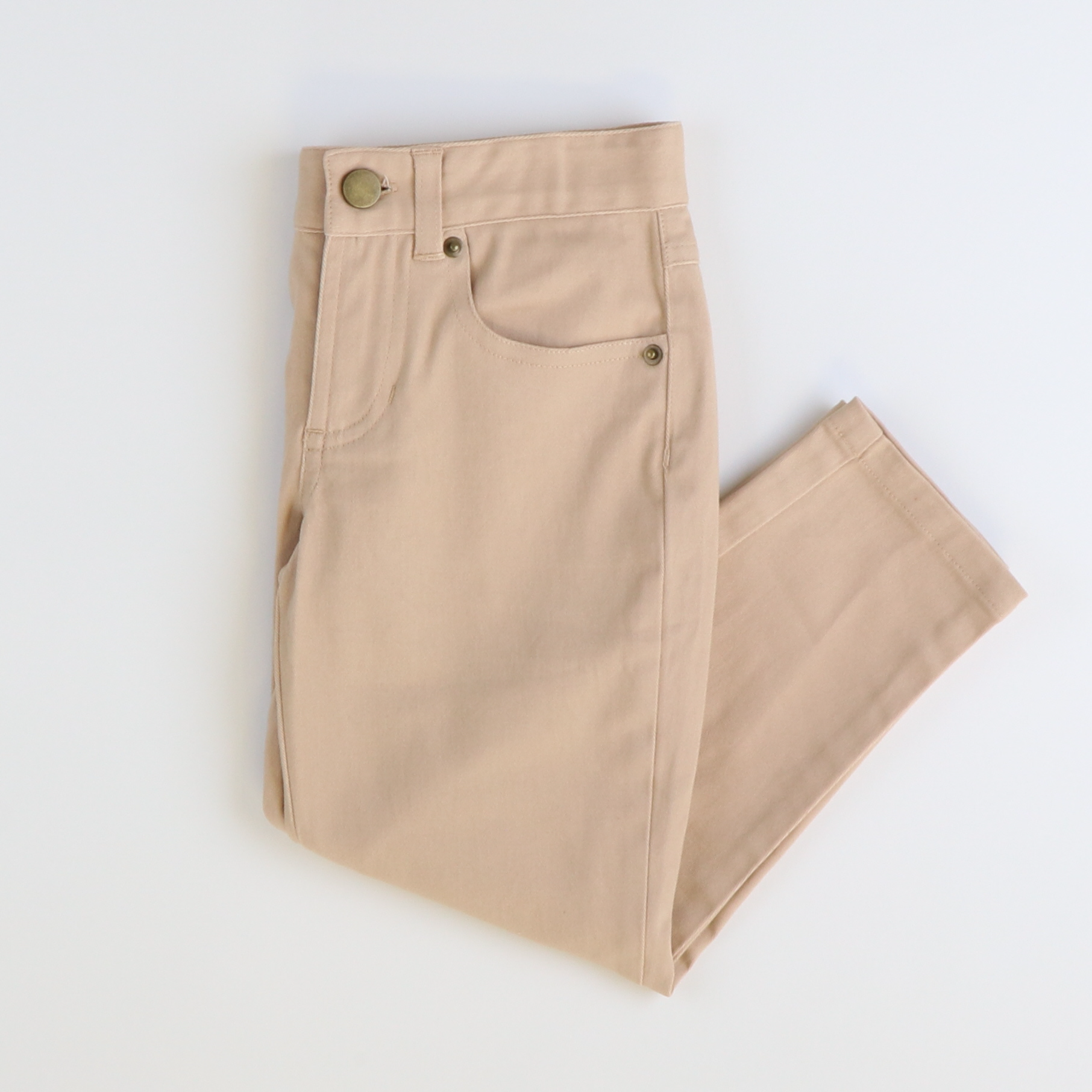 Boys Signature Twill Five Pocket Pants - Stone