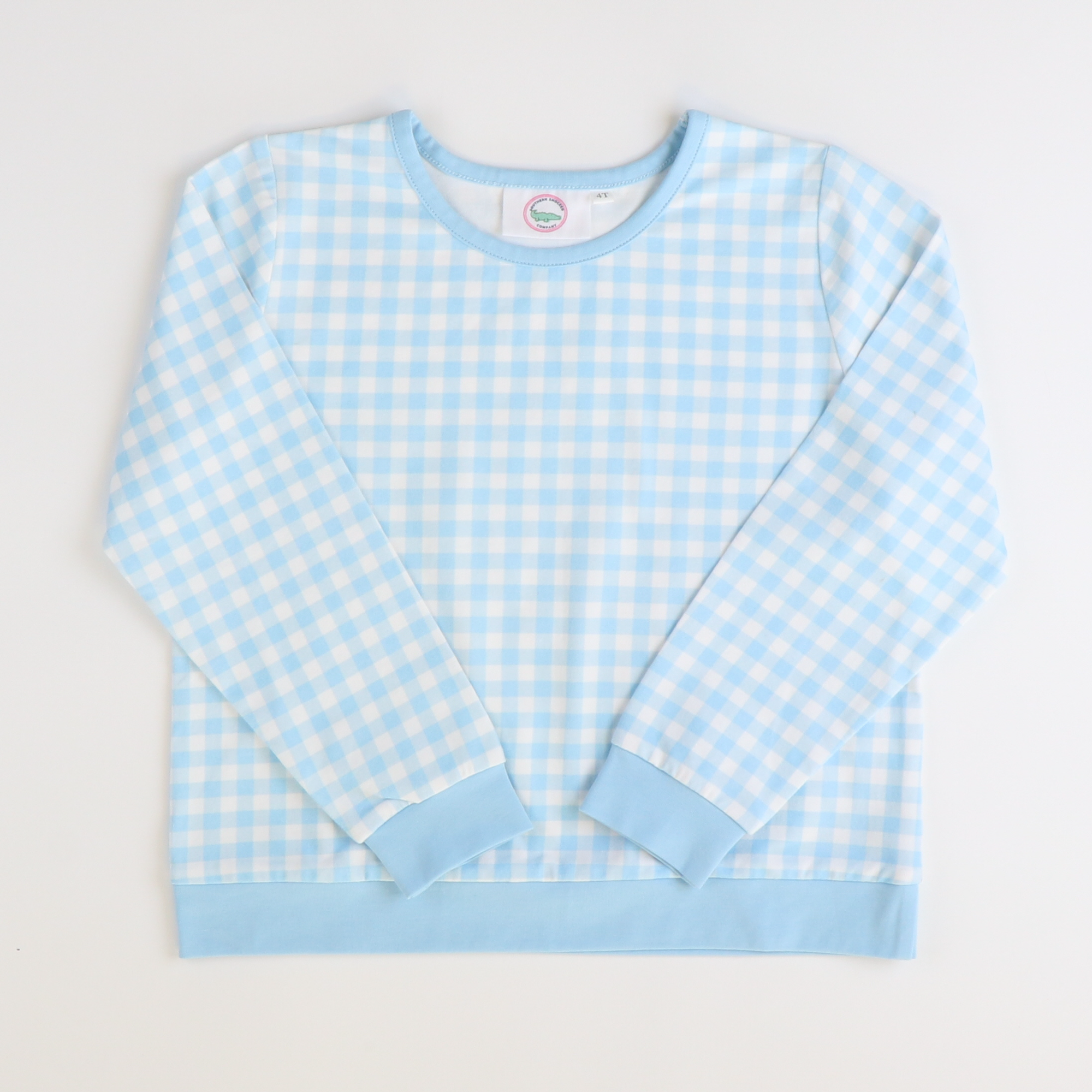 Long Sleeve Shirt - Light Blue Check