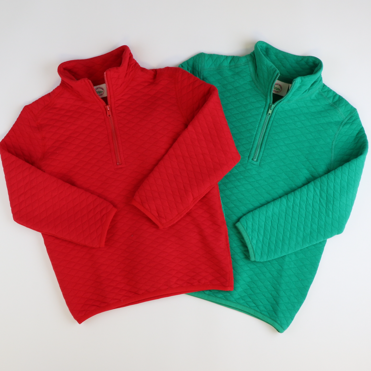 Quilted Knit Quarter-Zip - Holiday Red (Unisex)