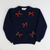 Ribbon Bows Sweater - Navy Blue