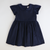 Taffeta Party Dress - Navy Blue