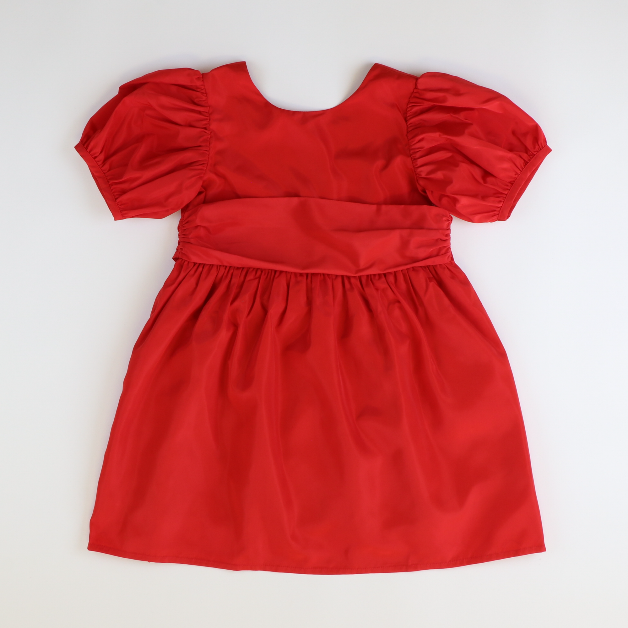 Taffeta Party Dress - Holiday Red