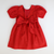 Taffeta Party Dress - Holiday Red