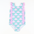 Ruffle Swimsuit - Island Bloom Print