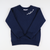 Embroidered Quilted Knit Sweatshirt - Navy