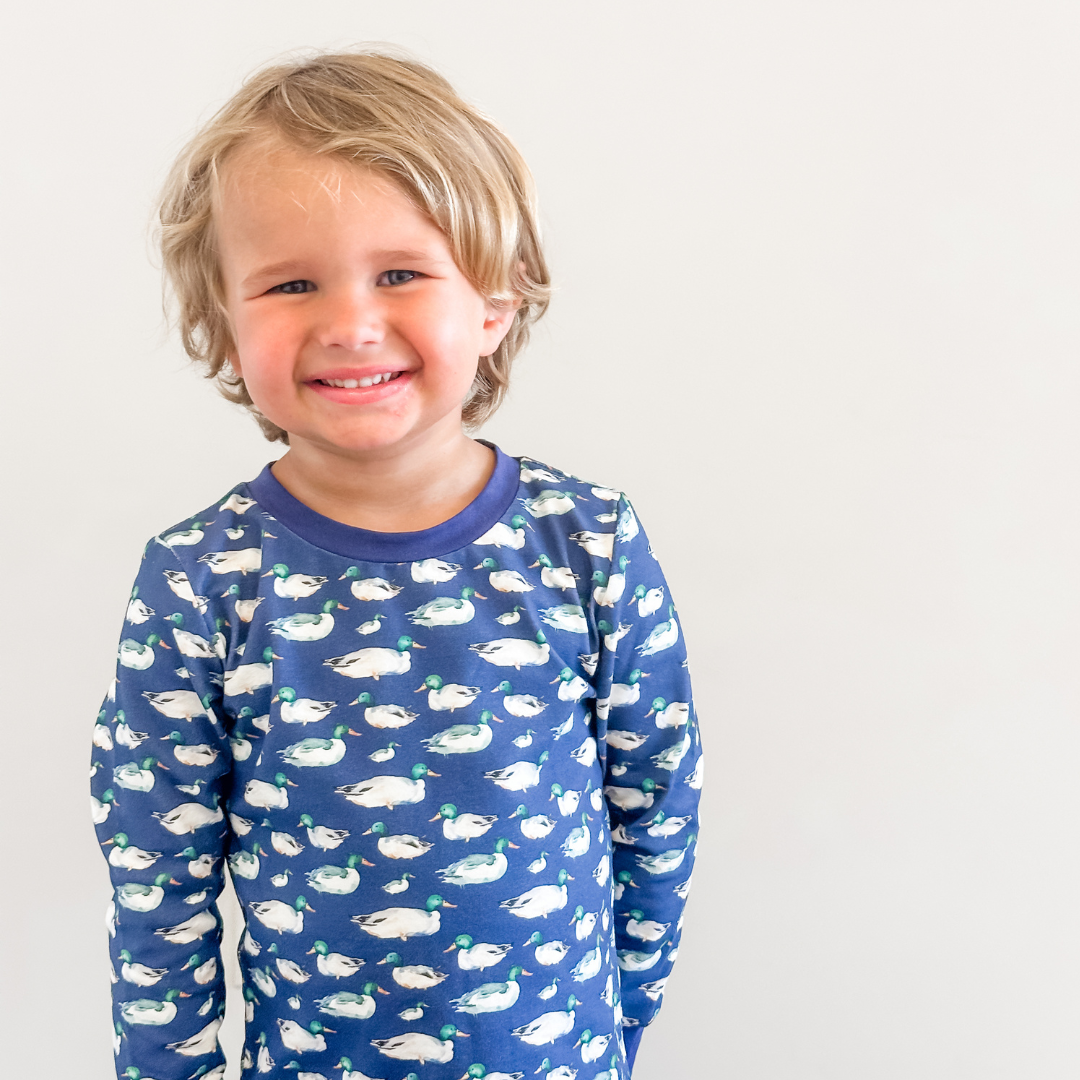 Boys Mallard Print Pajama Set