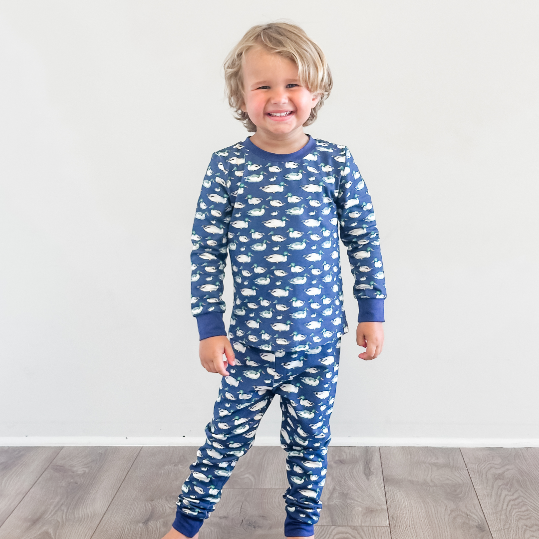 Boys Mallard Print Pajama Set