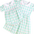 Collared Girl Bubble - Preppy Pink & Green Plaid