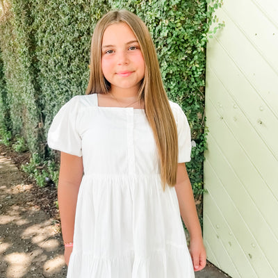 White Tiered Dress