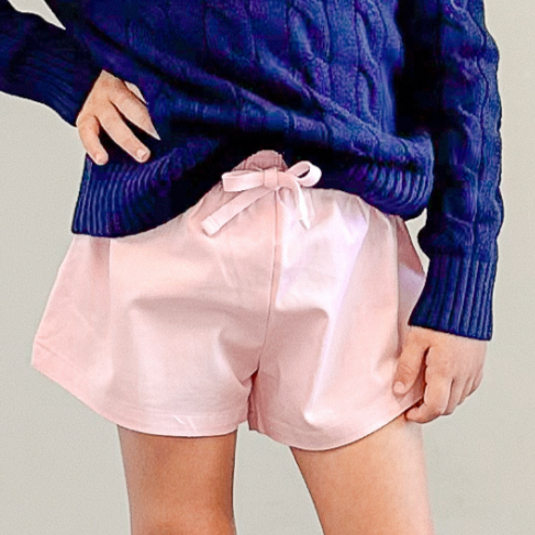 Girls Twill Shorts - Light Pink