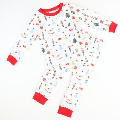 Nutcracker White Knit Pajama Set - Stellybelly