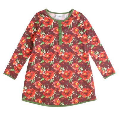 Knit Sleep Shirt - Christmas Rose - Stellybelly