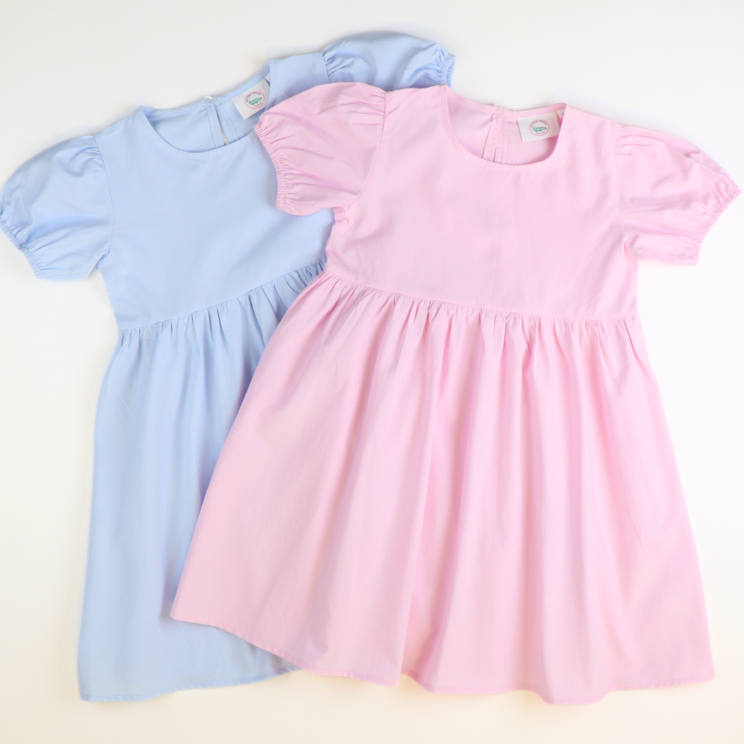 Chambray Dress - Light Pink