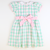 Collared Dress - Preppy Pink & Green Plaid