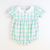 Collared Girl Bubble - Preppy Pink & Green Plaid