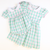 Collared Girl Bubble - Preppy Pink & Green Plaid