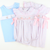 Smocked Easter Bunnies Shortall - Light Blue Pique - Stellybelly