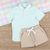 Boys Signature Knit Polo - Solid Mint Green