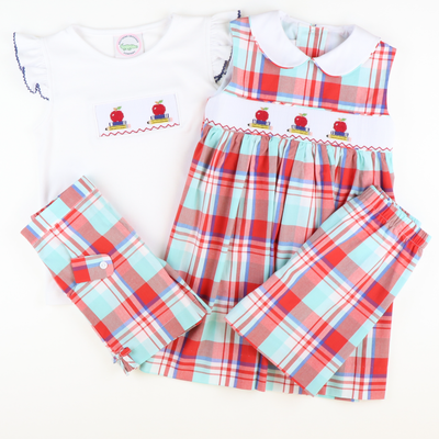 Bow Shorts - Regatta Plaid - Stellybelly