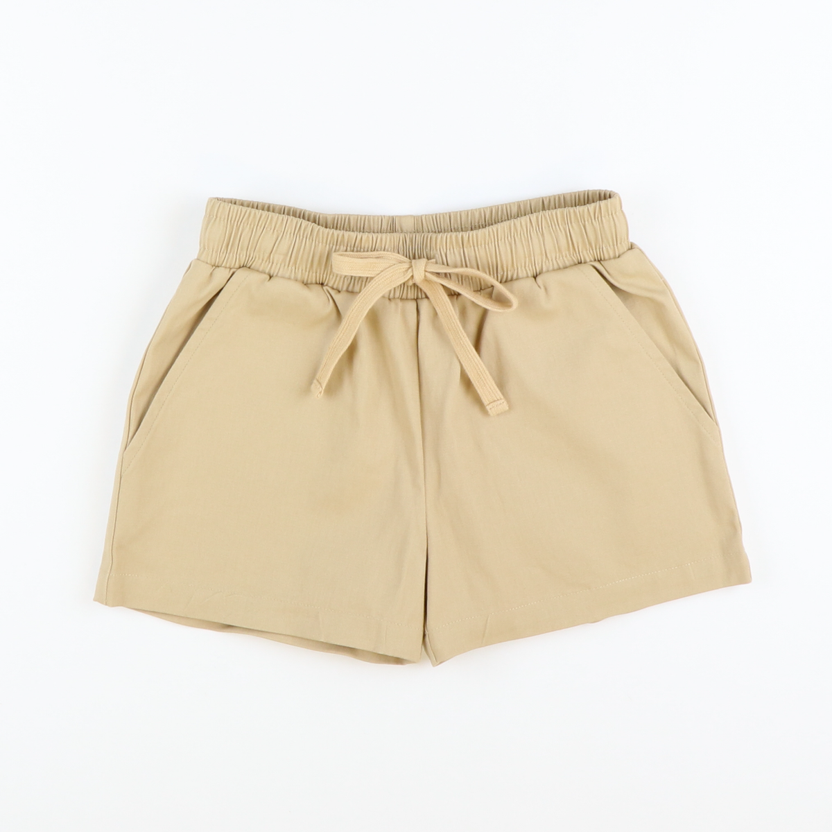 Boys Signature Twill Shorts - Khaki - Stellybelly