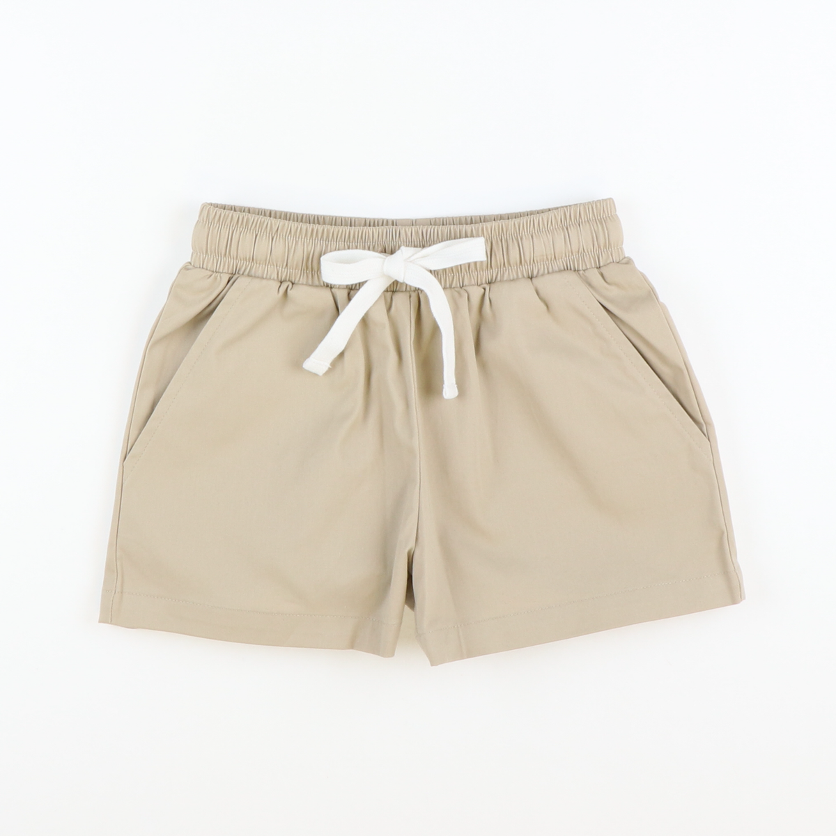 Boys Signature Twill Shorts - Stone - Stellybelly