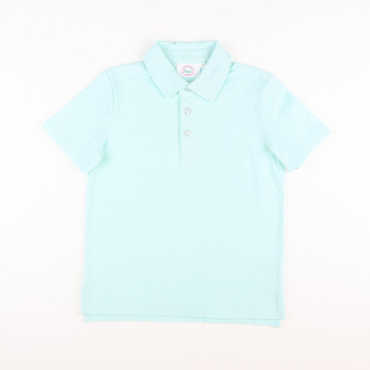 Boys Signature Knit Polo - Solid Mint Green