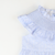 Smocked Ruffle Neck Girl Bubble - Light Blue Floral