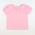 Out & About Ruffle Neck Top - Pink Knit