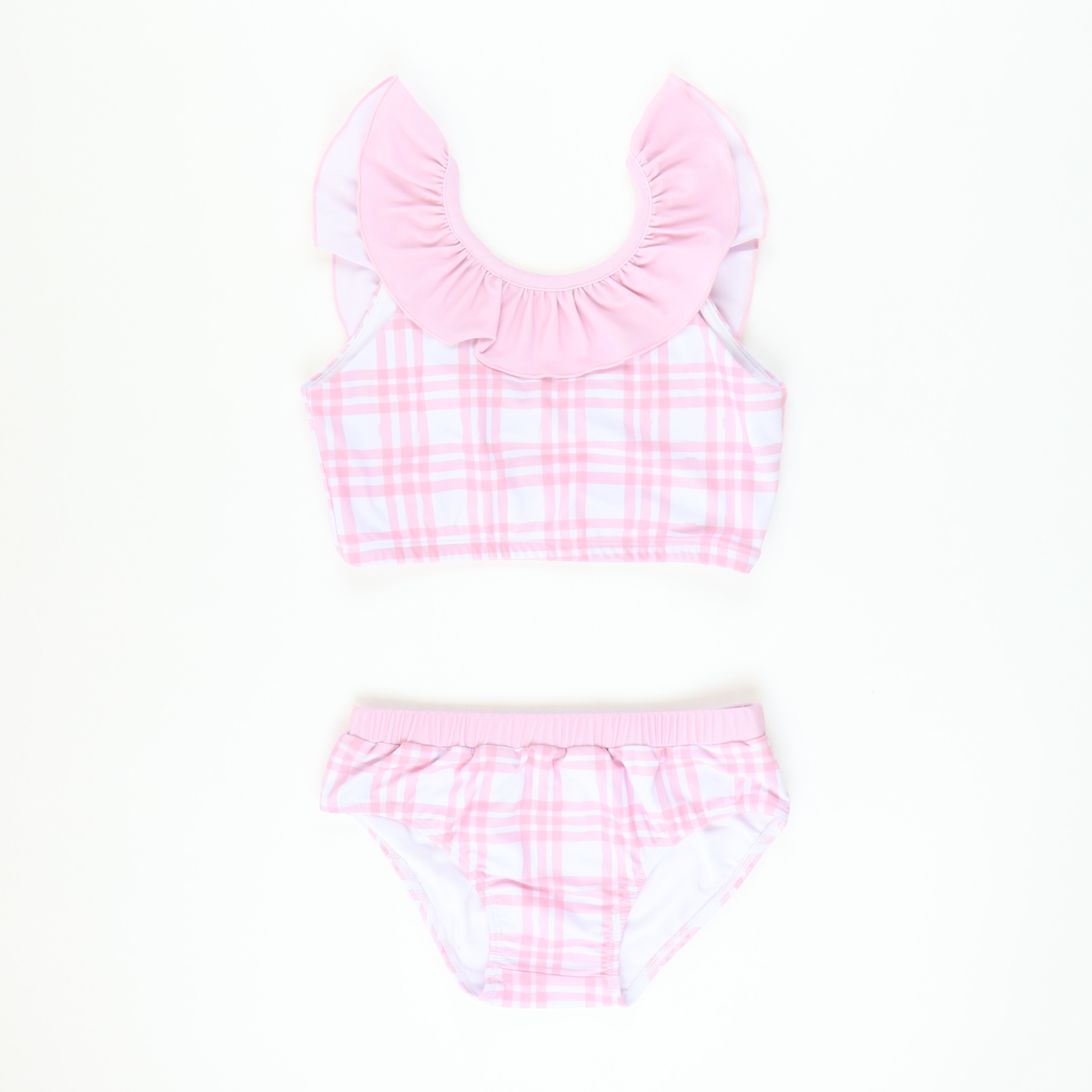 Two-Piece Swimsuit - Blush Windowpane - Stellybelly