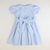 Scalloped Chambray Dress - Light Blue