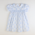 Smocked Geo Dress - Blue Fancy Floral