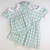 Collared Girl Bubble - Preppy Pink & Green Plaid