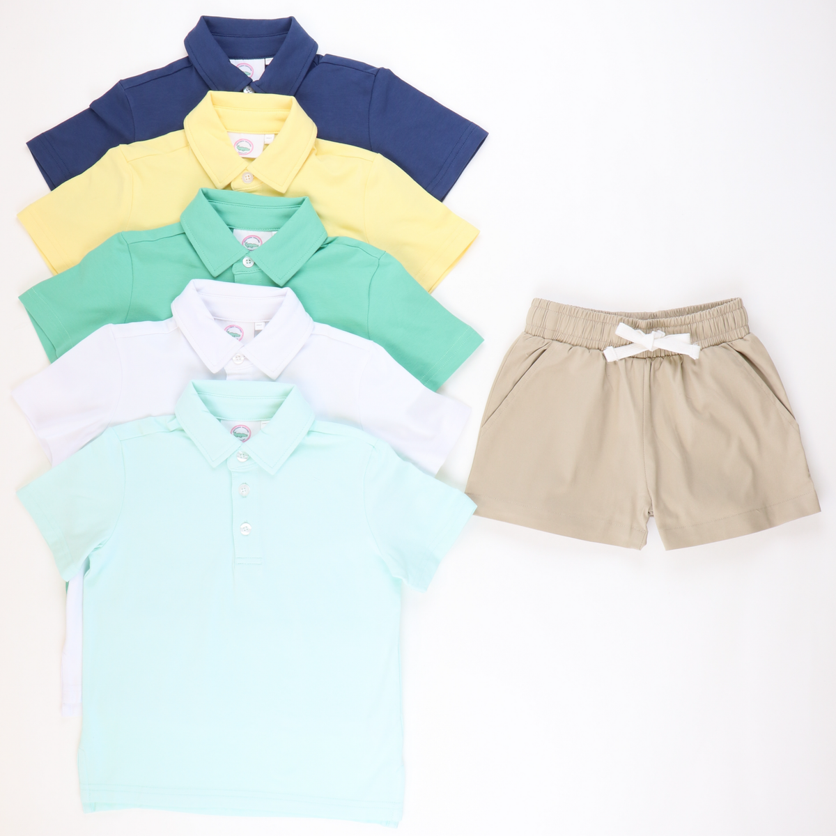 Boys Signature Twill Shorts - Stone