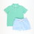 Boys Signature Knit Polo - Solid Seafoam Green