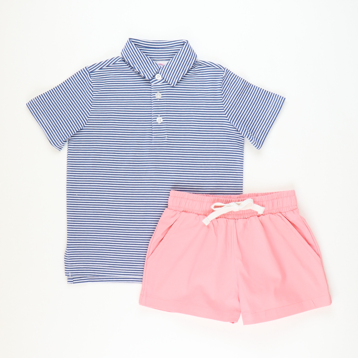 Boys Signature Twill Shorts - Pink