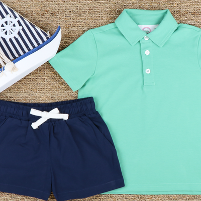 Boys Signature Twill Shorts - Navy