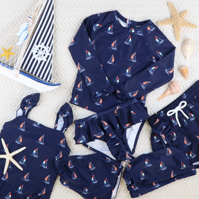 Two-Piece Swimsuit - Sail Away