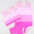 Two-Piece Swimsuit - Color Block Pink