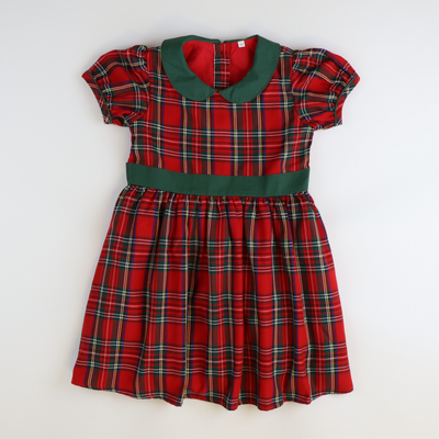 Collared Dress - Christmas Plaid